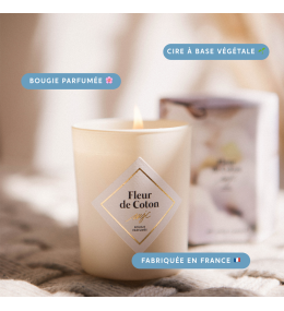 Bougie Fleur de Coton, Cire végétale My Jolie Candle