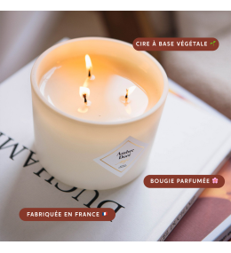 Grande bougie Ambre Doré, My Jolie Candle. Fabriquée en France