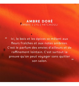 Grande bougie Ambre Doré, My Jolie Candle. Fabriquée en France