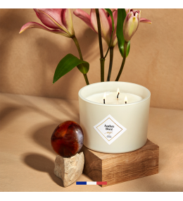 Grande bougie parfumée Ambre dorée my jolie candle made in France 320357