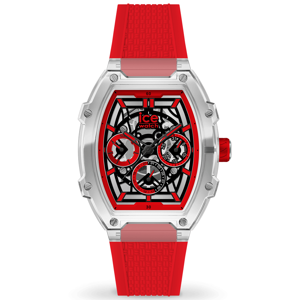 Montre ICE WATCH, ICE BOLIDAY CLEAR RED, Médium 40 MM 024288