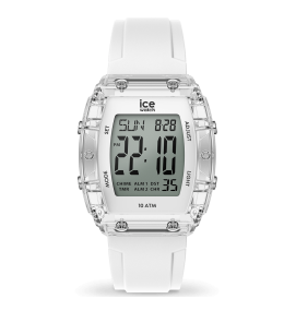 Montre ICE WATCH, ICE DIGIT Boliday White silver, Small 38 MM 024565