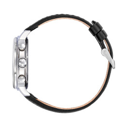 Montre Rafale Solo Display COACH acier cuir noir 666024