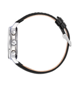 Montre Rafale Solo Display COACH acier cuir noir 666024