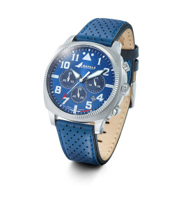 Montre Rafale Solo Display acier cuir bleu 666025
