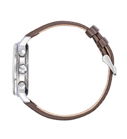 Montre Rafale COACH acier cuir marron. Chronographe 666026