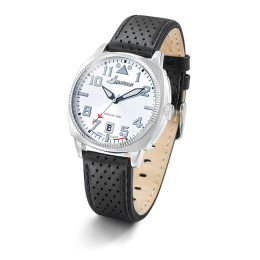 Montre Rafale Solo Display COACH acier cuir noir 666030