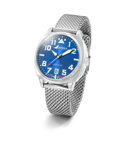 Montre Homme Rafale COACH acier maille bleu 666031