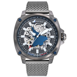 Montre Homme Rafale solo display, Automatique, ligne PILOTE, acier PVD canon de fusil 666040