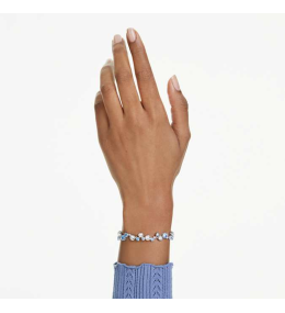 Bracelet Swarovski Constella bleu métal rhodié