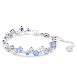 Bracelet Swarovski Constella bleu métal rhodié