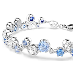 Bracelet Swarovski Constella bleu métal rhodié