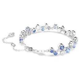 Bracelet Swarovski Constella bleu métal rhodié