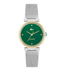 Montre femme Lacoste, Orba, 2 aiguilles, acier bicolore, 2001348