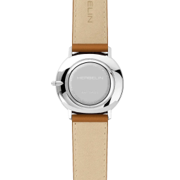 Montre Michel Herbelin CITY homme acier cuir, 19515AP15GD