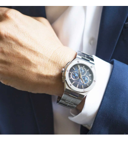 Michel Herbelin Cap Camarat Chronographe acier, 37645B15