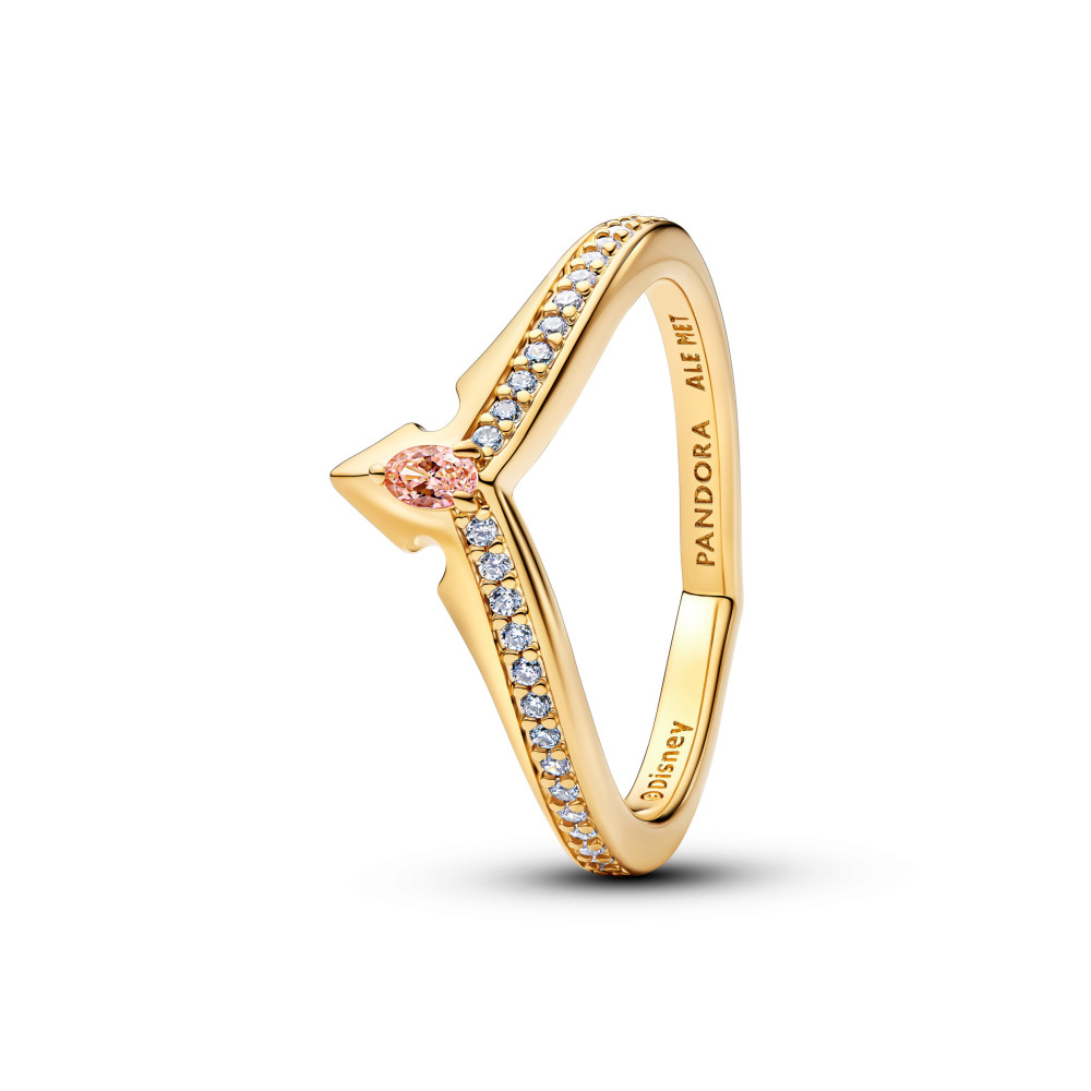 Bague Pandora Disney Aurore en métal doré or jaune 585/1000, 164334C01