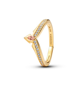 Bague Pandora Disney Aurore en métal doré or jaune 585/1000, 164334C01