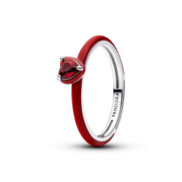 Bague Pandora coeur chakra rouge en argent 925/1000, 193088C05