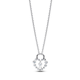 Collier Pandora cadenas cœur scintillant argent 394416C01