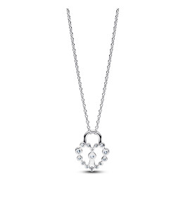 Collier Pandora cadenas cœur scintillant argent 394416C01