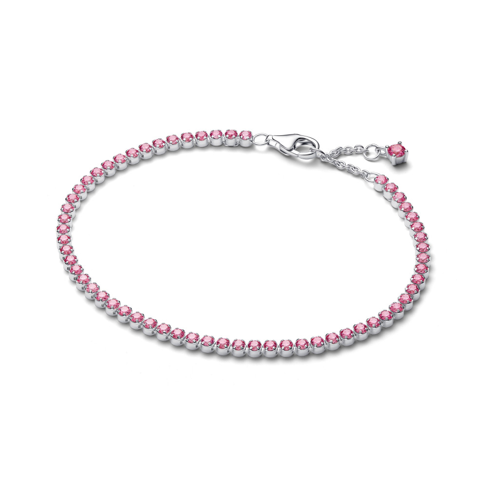 Bracelet Pandora timeless, rivière rose petit modèle, en argent 925/1000, 593927C02