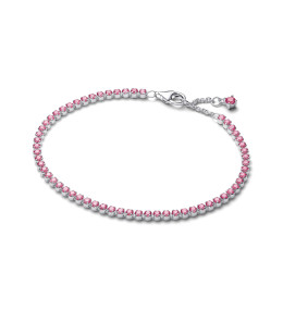 Bracelet Pandora timeless, rivière rose petit modèle, en argent 925/1000, 593927C02