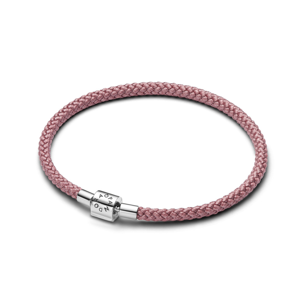 Bracelet Pandora cordon rose brillant, en argent 925/1000, 594530C01