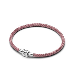 Bracelet Pandora cordon rose brillant, en argent 925/1000, 594530C01