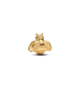 Charm mini Pandora Me/Moments abeille texturé en métal doré or jaune 585/1000, 764524C00