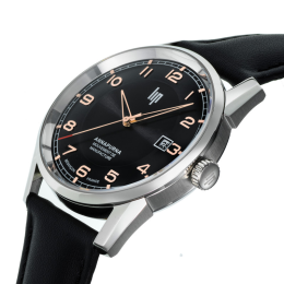 Montre Lip Annapurna Automatique Homme acier cuir 676010