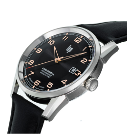 Montre Lip Annapurna Automatique Homme acier cuir 676010