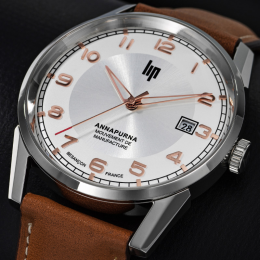 Montre Lip Annapurna 676011 Automatique cuir brun