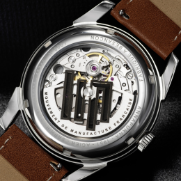 Montre Lip Annapurna 676011 Automatique cuir brun