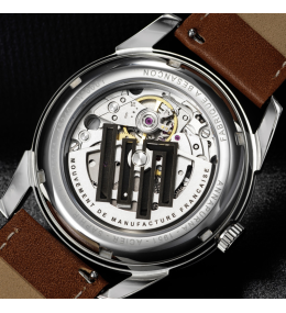 Montre Lip Annapurna 676011 Automatique cuir brun