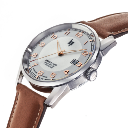 Montre Lip Annapurna 676011 Automatique cuir brun