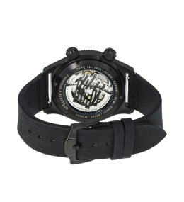 Montre Lip Type 14 Automatique PVD noir cuir 676031