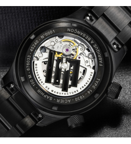 Montre Lip Type 14 Automatique Homme acier PVD noir 676033