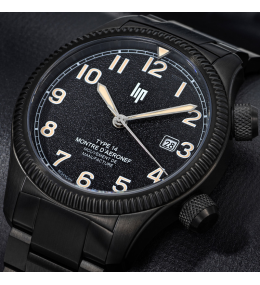 Montre Lip Type 14 Automatique Homme acier PVD noir 676033