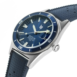 Montre Lip Nautic 666 Automatique Bleu 39 mm, 676051