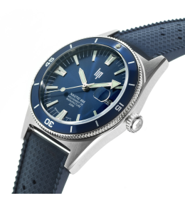 Montre Lip Nautic 666 Automatique Bleu 39 mm, 676051