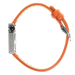 Montre Femme Lip Mach 2000 Mini Moon acier & cuir orange