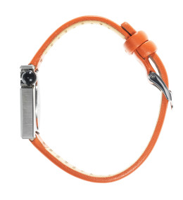 Montre Femme Lip Mach 2000 Mini Moon acier & cuir orange