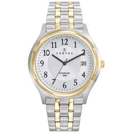 Montre Homme CERTUS, Analogique aiguilles en acier bicolore, 616564