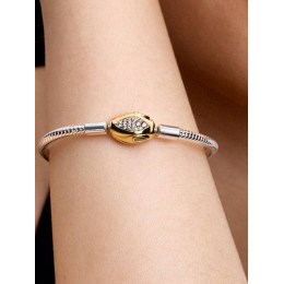 Pandora 563683C01. Bracelet serpent métal doré or 585/1000