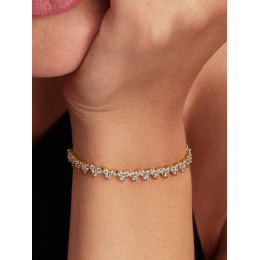 Pandora 564390C01. Bracelet Cœurs Or 585