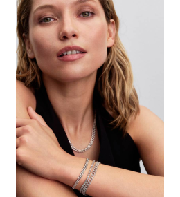 Pandora 594367C00. Bracelet Maille Cubaine
