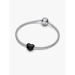Pandora 793337C04 Charm Cœur Noir Argent