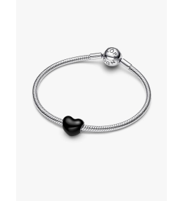 Pandora 793337C04 Charm Cœur Noir Argent