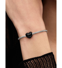 Pandora 793337C04 Charm Cœur Noir Argent